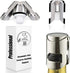 Champagne Sealer Stopper, BGMAX 3 Pack Stainless Steel Sparkling Wine Bottle Plug