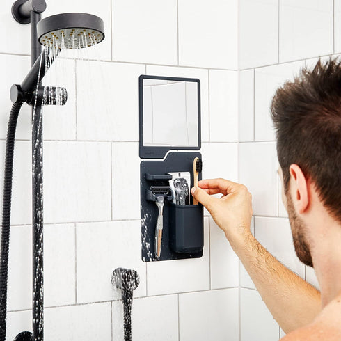 TOOLETRIES The Harvey Toothbrush & Razor Holder - Silicone Shower Organizer, Toiletries & Toothbrush Holder for Shower