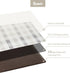 Set 2 0.4Inch Plaid(Size:17"x28"&17"x47") Sunlit of Anti Fatigue Kitchen Floor Mat, Non Slip Waterproof Comfort