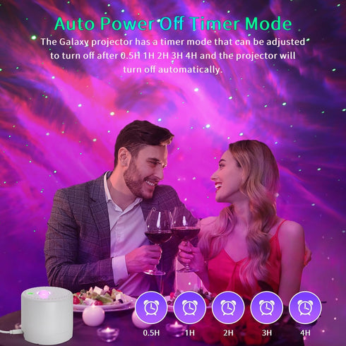 CAIYUE Galaxy Projector, Bedroom Star Projector, Galaxy Light Projector with Remote Control and Timer, Adjustable LED