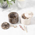 SIMPLURA STUDIO (3.5oz) Countertop Beige Marble Salt Cellar with Lid - Scratch-resistant & Easy-to-Clean Salt