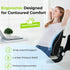AUVON Lumbar Support Pillow for Office Chair with Patented Bulge for Lower Back Support, Ergonomic Office Home