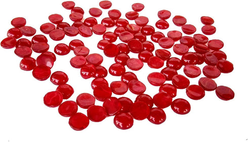 Rastogi Handicrafts Centerpieces - Glass Gems for Vase Fillers, Wedding Decoration Pebbles (Red)