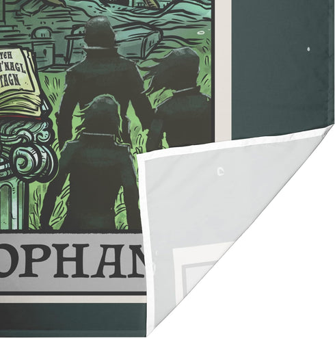 Cthulhu The Hierophant Tarot Card Tapestry Wall Hanging, H.P. Lovecraft Horror Home Decor, 60" x 50"