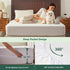 40% 3D 6"- 15" King Size Waterproof Mattress Protector, Rayon Derived from Bamboo Cooling Mattress Pad Cover, Air