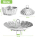 Stainless Steel Steamer Basket for Instant Pot, Adjustable Sizes for Veggie/Seafood Cooking (5.1" to 9.5")