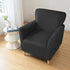 1-Piece LiveGo Stretch Mid Century Modern Armchair Slipcover Jacquard Accent Chair Covers with Arms Soft Waterproof