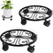 Chinpakden 10.24" Plant Stand with Wheels - 2 Pack Plant Caddy, 360 Rotatable