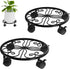Chinpakden 10.24" Plant Stand with Wheels - 2 Pack Plant Caddy, 360 Rotatable