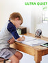 xasla 4 Inch Small USB Desk Fan, Mini Quiet Fan with Metal Construction, Strong Airflow, 360° Adjustable Tilt Angle