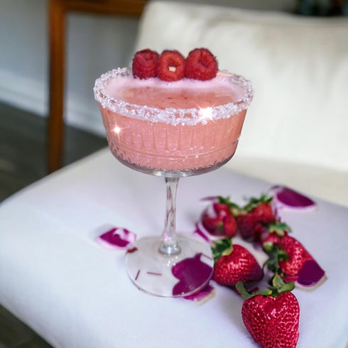 Shimmer Rimming 4oz (113g) Sip & White Pearl Glass Sugar Beverage Garnish For Fun Festive Cocktails & Mocktails In A