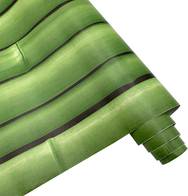 Green Bamboo Waterproof Shelf and Drawer Liner - 17.7 Inch by 9.8 Feet for Outdoor Coffee Table