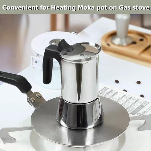 Heat Diffuser Plate, 20cm Stainless Steel Gas Stove Diffuser for Cooking Induction Adapter for Moka Pot, 7.9 inch