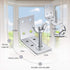 Roman Shade Wall L Bracket and Wingnut Ceiling or Wall Mount Brackets for Roman Shade Home Window Drapery (8)
