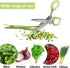 Herb Cutter Scissors, 5 Blade Kitchen Multipurpose Cutting Shear with Safety Cover & Cleaning Comb (Green)