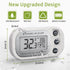 Digital Refrigerator Thermometer 2 Pack, Waterproof Fridge and Freezer Thermometer with Large LCD Screen