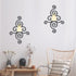 2 OYEFLY Pcs Metal Wall Candle Sconces,Black Elegant Swirling Wall Decorations (Black)