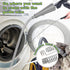 Sealegend 2PCS Dryer Vent Cleaner Kit, Guide Wire Vacuum Hose Attachment Brush Lint Remover for Power Washer and Dryer
