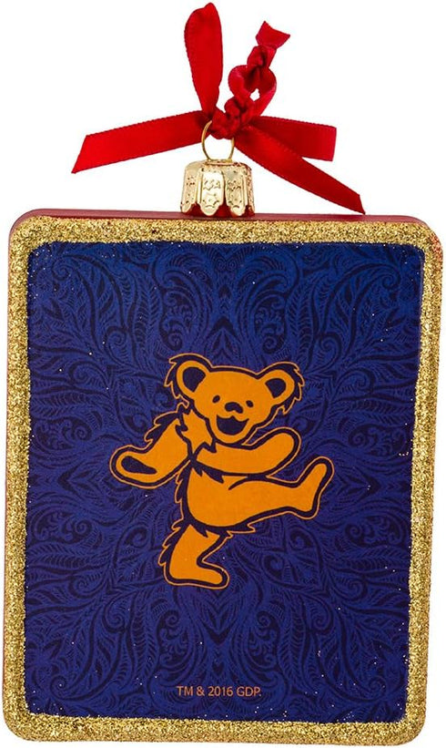Kurt Adler Glass Grateful Dead Ornament, 4.25-Inch for Christmas