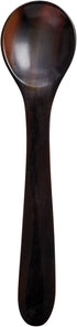 HIC Kitchen Handcrafted Ankole Cow Horn Caviar Scoop Spoon, 4.25-Inches, Unique Color Variance