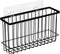 Toplife Wall Door Adhesive Kitchen Wrap Organizer Rack, No Drilling, Black Color