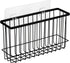 Toplife Wall Door Adhesive Kitchen Wrap Organizer Rack, No Drilling, Black Color