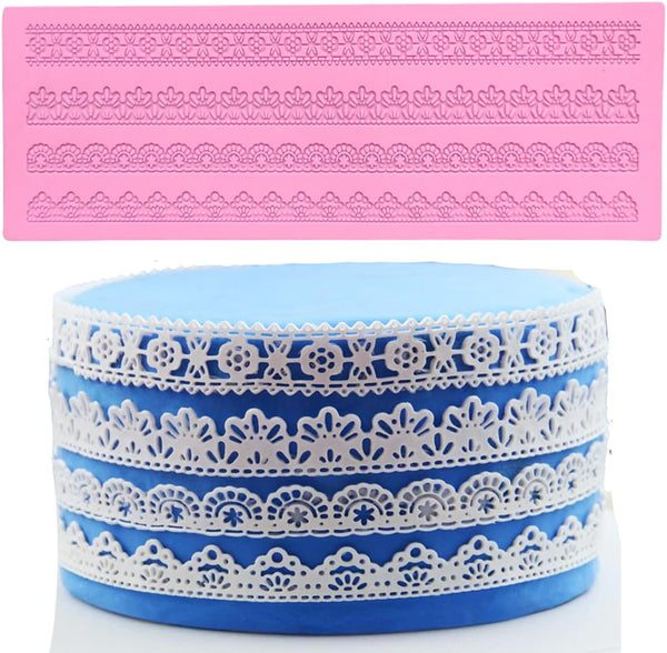 Anyana Embossing Mat Lace Band Silicone Mould for Cake Decoration Tools