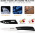 Paring Knife, Classic 4 inch Ceramic Paring Knife with Sheath Cover, Fruit and Vegetable knife,Longer Sharp Rust Proof Stain Resistant by Magiware