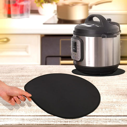Mouse Pad, Sliding Mats for Ninja Foodi and Instant Pot - 15" Round Kitchen Appliance Mats for Moving Small Appliances