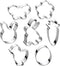 Easter Cookie Cutter Set, 7 Piece - Egg, Carrot, Bunny, Flower, Chick, Bunny Face, and Butterfly