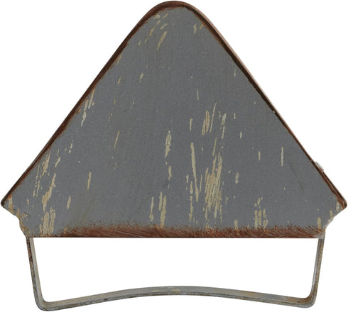Creative Co-Op Rustic Farmhouse Metal Dish Rack, Zinc Finish with 18 Slots