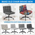 Levoberg Armless Armless #13 Criss Cross Office Desk Chair Cover Slipcovers Printed Vanity Desk Chair Covers Cross