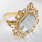 Tangpan 10pcs Gold-Light Rhinestones Napkin Rings for Weddings, Shiny Pearl Napkin Rings