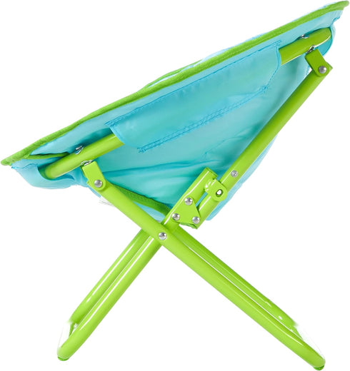 Chair,19 3+ Cocomelon Toddler Saucer Folding Chair with Cushion Featuring JJ, Cody & Nina, Kids Lounge Chair, Ages