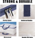 Clear Storage Bags with Zipper - 75L Extra Large Capacity for Closet, Underbed Storage Organizer for Clothes, Bedding