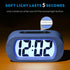 Snooze Plumeet Kids Alarm Clock Large Digital LCD Travel Alarm Clocks with and Night Light - Ascending Sound