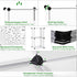 C&AHOME 2-Cube Storage Organizer Unit, Plastic Closet Shelf, DIY Bookshelf, 12.4" L x 12.4" W x 24.8" H, White