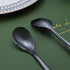 Black Demitasse Espresso Spoons, 5.5'' Mini Coffee Spoons, Set of 6 Stainless Steel, Dishwasher Safe