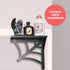 2 BELL BOOK AND CANDLE PC Spider Web Floating Shelves - Hang Separately or Together - Spooky Gothic Decor - Goth