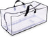 Clear Storage Bags, 3 Pack Zippered Moving Bags, Heavy Duty Transparent Totes for Packing and Organizing