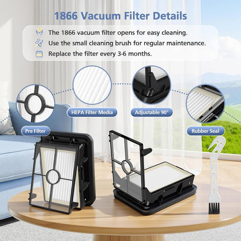 3 Pack 2787 1866 2554 2554A 2590 2593 2596, 35151 3515 35152 3513 3518, 1618638 1608684 Multi-Surface Brush Rolls