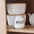 HAOTOP Porcelain Small Honey Jar with Lid and Honey Dipper, 12oz (White)
