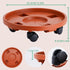 2 Pack 13IN 200lbs Doseno Plant Caddy with Wheels Round Rolling Plant Stand Plant Dolly, for Capacity Caddy for Indoor