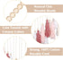 Luxbrand Large Macrame Wall Haning Boho Home Decor, Blush Pink Tassel Wall Decor Bohemian, Bedroom Living Room Girls