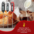 6 Pcs Instant Read Meat Thermometer with Long Probe, Waterproof Digital Thermometer for Kitchen Cooking (Black, White,