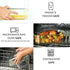 Razab 4 Pc Airtight Large Glass Food Storage Containers with Lids, BPA Free, Leak Proof Meal Prep Containers (2700ML &