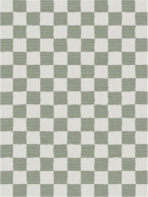 3' 5' Sage Green Washable Area Rug Checkered Large Living Room Rug Geometry Neutral Line Non-Slip Soft Bedroom Carpet