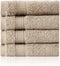4 Piece 13 13 Soft Turkish Cotton Washcloths for Bathroom, Kitchen, Hotel,