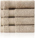 4 Piece 13 13 Soft Turkish Cotton Washcloths for Bathroom, Kitchen, Hotel,