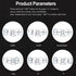 EDUP HOME 3D LED Digital Wall Clock/Desk Alarm Clock with Remote Control, 9.7" LED Night Light